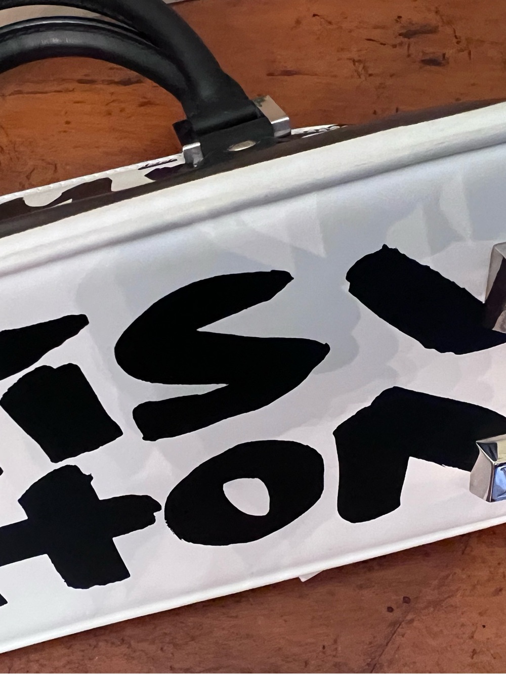 Louis Vuitton White & Black Graffiti Speedy Alma Satchel - Picture 10 of 16